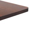 vidaXL Mesa bistrô 60x60 cm MDF castanho-escuro