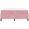 vidaXL Estrutura da Cama com colch&atilde;o Rosa 160 x 200 cm tecido
