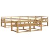 vidaXL Conjunto de Sof&aacute;s para Exterior 8 pcs Branco