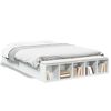 vidaXL Estrutura de cama 150x200 cm derivados de madeira branco