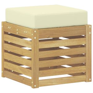 vidaXL Bancada de P&aacute;tio ao Ar Livre Branco 43 x 43 x 45 cm
