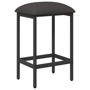 vidaXL Banco de bar Cinzento-Escuro 40 x 32 x 74 cm