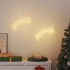 vidaXL Luzes Natal silhueta estrela cadente 2 pcs 50LEDs branco quente