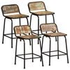 vidaXL Bancos de bar 2 pcs 46x35,5x70 cm Madeira Maci&ccedil;a Recuperada
