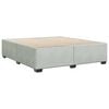 vidaXL Estrutura de cama sem colch&atilde;o 200x200 cm veludo cinzento-claro