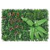 vidaXL Vedação de plantas artificiais 6 pcs 40x60 cm verde