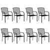 vidaXL 9 pcs conjunto de jantar para jardim a&ccedil;o antracite