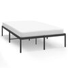 vidaXL Estrutura de cama 135x190 cm metal preto