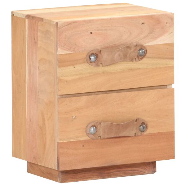 vidaXL Mesa de cabeceira 40x30x50 cm madeira recuperada maci&ccedil;a