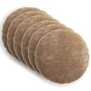vidaXL Capa almofada 6 unid. HEERLEN Castanho &Oslash; 60 cm Tecido Chenille