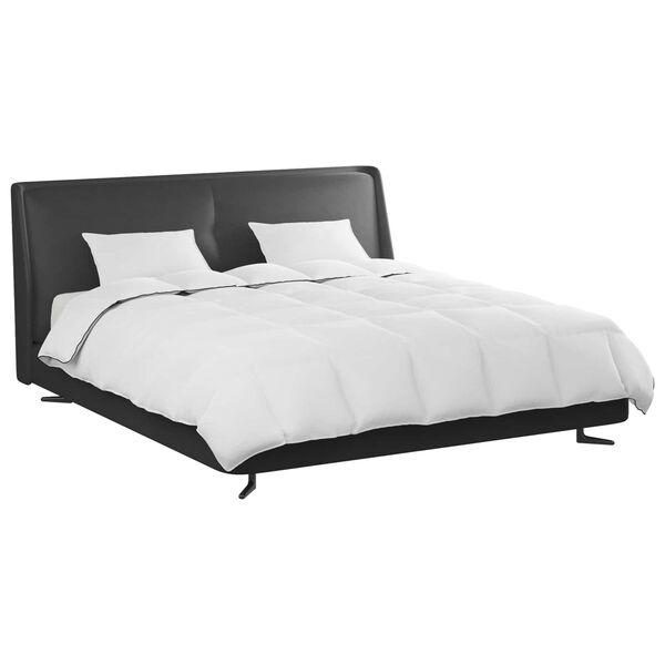 vidaXL Edredom de Inverno com travesseiro 3 pcs Branco Pena de ganso