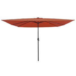 vidaXL Guarda-sol de Jardim Terracota 295 x 295 x 245 cm