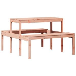 vidaXL Mesa de piquenique 110x134x75 cm madeira de douglas maci&ccedil;a