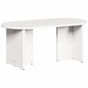 vidaXL Mesa de centro Branco 80 x 39,5 x 35 cm Madeira de pinho maci&ccedil;a