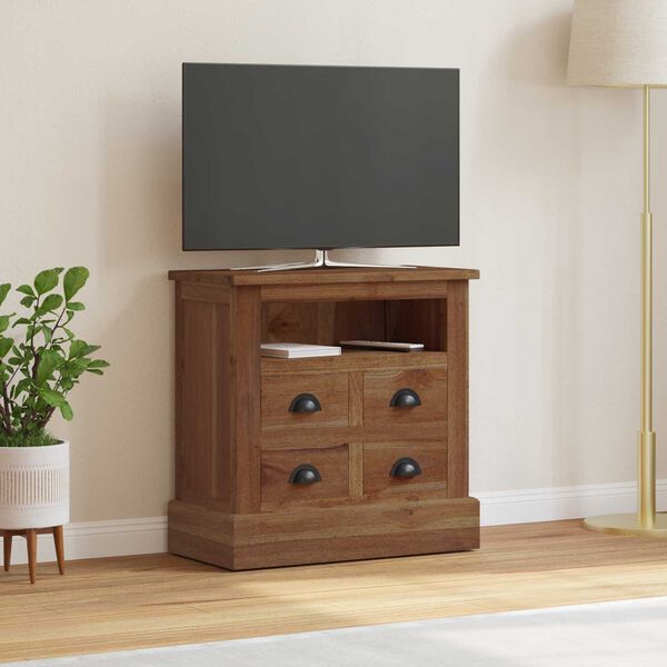 vidaXL Arm&aacute;rio de arruma&ccedil;&atilde;o com gaveta Natural 60 x 30 x 60 cm