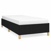 vidaXL Estrutura de cama sem colch&atilde;o 90x190 cm tecido preto
