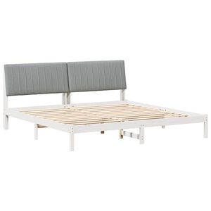 vidaXL Estrutura da Cama com cabeceira Branco 200 x 200 cm
