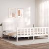 vidaXL Cama sem colch&atilde;o 200x200 cm madeira de pinho maci&ccedil;a branco