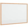 vidaXL Quadro branco magn&eacute;tico com estrutura em madeira de pinho maci&ccedil;o 60x40 cm
