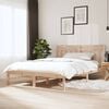 vidaXL Estrutura de cama 140x190 cm pinho maci&ccedil;o