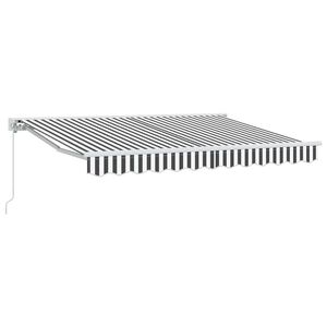 vidaXL Estrutura de Toldo Antracite e Branco 350 x 200 cm