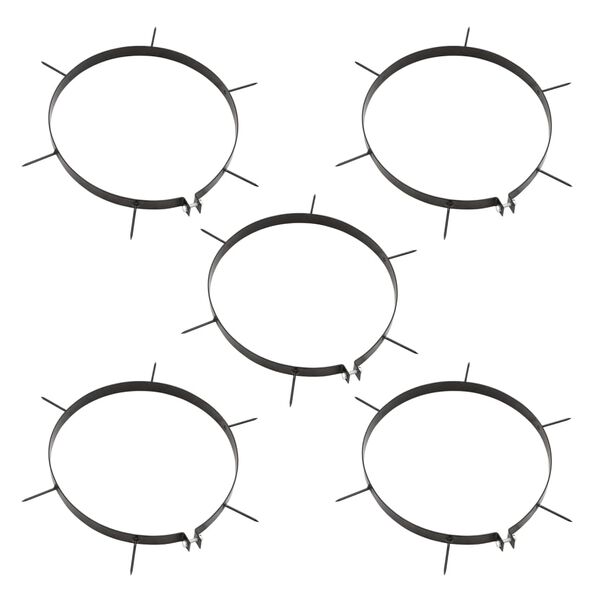 vidaXL Rolo p/ relvado jardim c/ grampos de arejamento 63L ferro preto