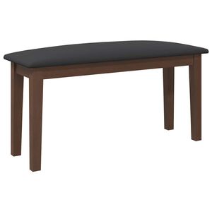 vidaXL Banco 90 cm madeira seringueira maci&ccedil;a castanho
