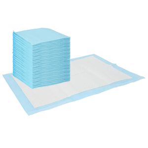 vidaXL Pad de Treinamento para Pets 50 pcs Azul e Branco 45 x 33 cm