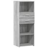 vidaXL Arm&aacute;rio alto 45x42,5x124 cm derivados de madeira cinza sonoma