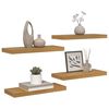 vidaXL Prateleira de Parede 4 pcs Bege 50 x 23 x 4 cm