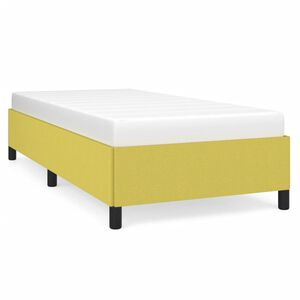 vidaXL Estrutura de cama 90x190 cm tecido verde