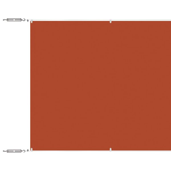 vidaXL Toldo vertical 180x1200 cm tecido oxford cor terracota