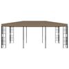 vidaXL Gazebo 6x3 m cinzento-acastanhado