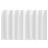 vidaXL Cortinas Blackout com Argolas 2 unid. Branco Puro 140 x 140 cm