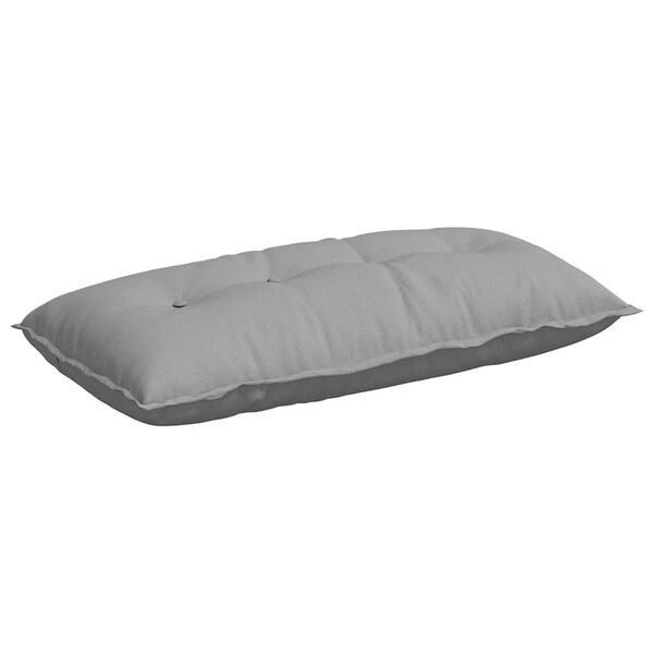 vidaXL Travesseiro para Costas Cinza Nuvem 100 x 19 x 50 cm tecido