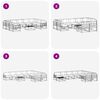 vidaXL Conjunto de Sof&aacute;s para Exterior 10 pcs Natural e Antracite