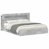vidaXL Estrutura de Cama com Armazenamento com gaveta Cinzento Cimento