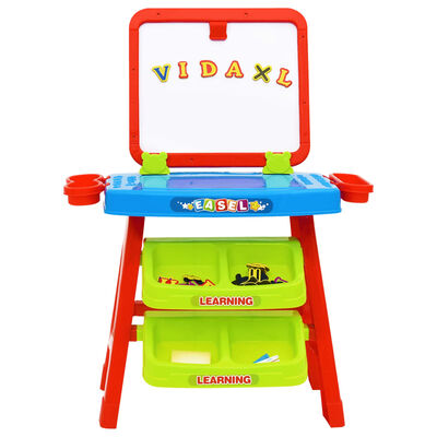 vidaXL Conj. de brincar cavalete e secretária de aprendizagem 3 em 1