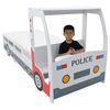 vidaXL Cama carro da policia infantil com colch&atilde;o de mem&oacute;ria 90x200 cm