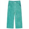 Cal&ccedil;as para crian&ccedil;as bombazina verde-menta 104