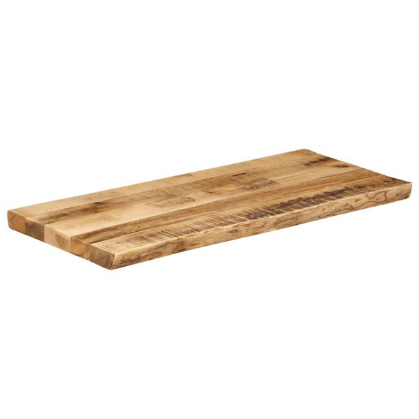 vidaXL Tampo de mesa c/ borda viva 80x40x3,8cm mangueira áspera maciça