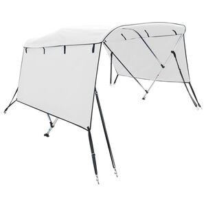 vidaXL Toldo de 3 arcos Bimini c/ paredes laterais 183x(185-198)x137cm