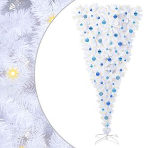 vidaXL &Aacute;rvore de Natal Artificial com 300 LEDs Branco 210 cm PVC e A&ccedil;o