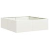 vidaXL Vaso/floreira 100x100x30 cm a&ccedil;o branco