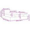 vidaXL Estrutura de cama otomana com colch&otilde;es tecido creme 200x200cm