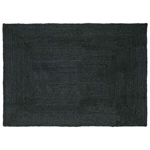 vidaXL Tapete de &Aacute;rea Cinzento-Escuro 160 x 230 cm Juta