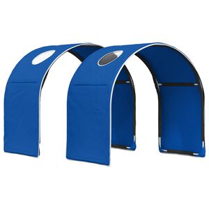vidaXL T&uacute;nel de Cama para Cama Loft Infantil 2 unid. Azul Poli&eacute;ster