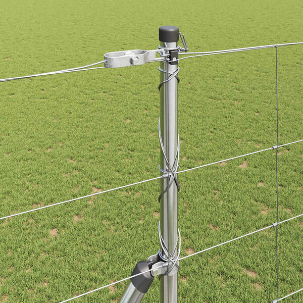 vidaXL Poste de Cerca Galvanizado 25 x 1,6 m A&ccedil;o