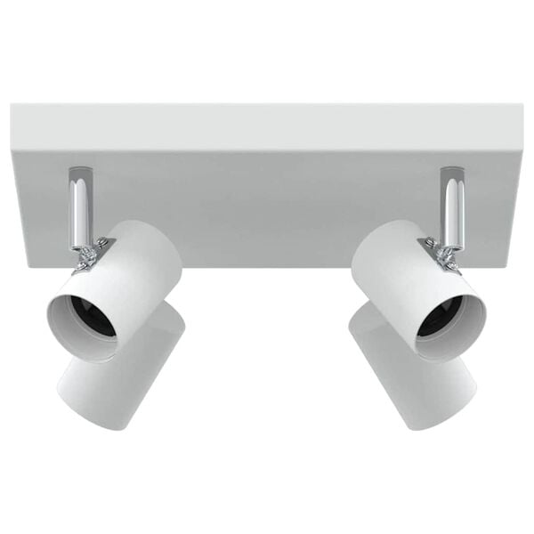 vidaXL Foco de teto com holofotes Branco 26,5 x 26 x 11,5 cm Metal