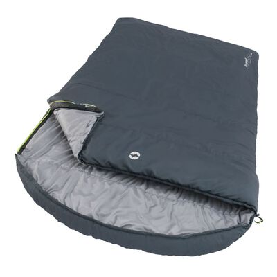 Outwell Saco-cama duplo Campion Lux c/ fecho esquerdo cinzento-escuro
